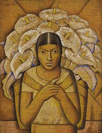 Calla lelie verkoopster, Alfredo Ramos Martinez van Atelier Liesjes