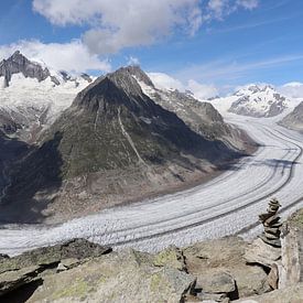 Glacier d'Aletsch en Suisse sur Sander van Doeland