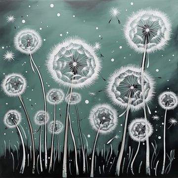 Dandelions van Koffie Zwart