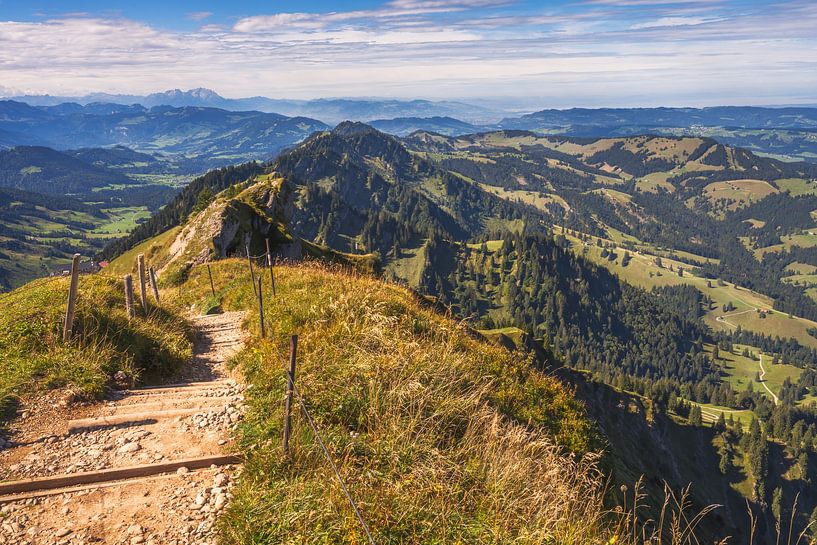 Hiking trail on the Hochgrat near Oberstaufen in the Allgäu by ManfredFotos
