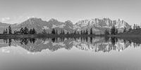 Wilder Kaiser in Tyrol black and white by Michael Valjak thumbnail