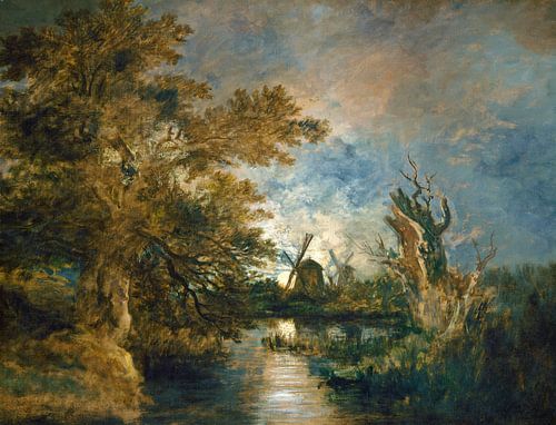 Maanlicht op de Yare, John Crome