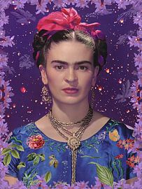 Frida - purple mood by Digital Art Studio
