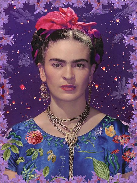 Frida - lila Stimmung von Digital Art Studio
