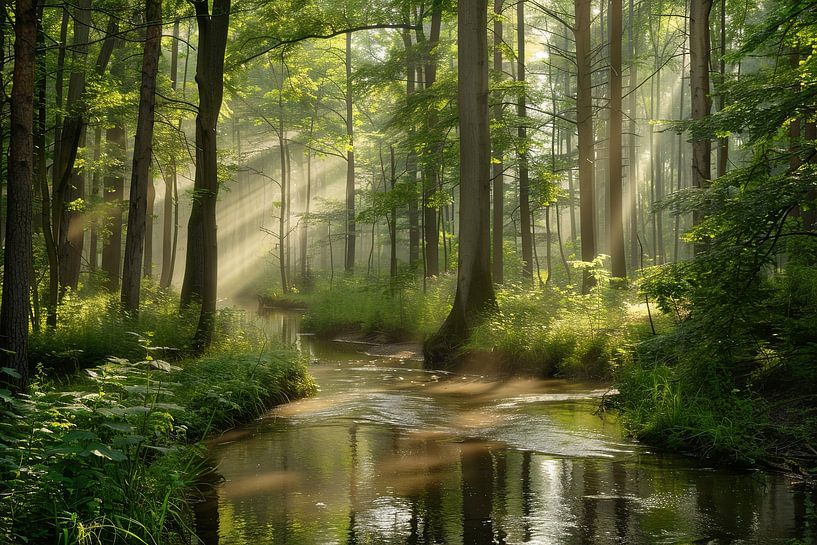 digitaler spiritueller Ruheort im Wald von Egon Zitter