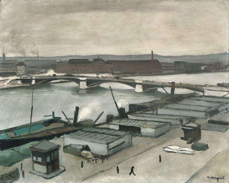 Les quais de Rouen, Albert Marquet, 1912 par Atelier Liesjes