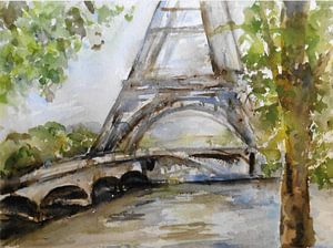 La Tour Eiffel sur la Seine.