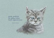 Große Träume Katzen Haiku Holländisch von Karen Kaspar Miniaturansicht