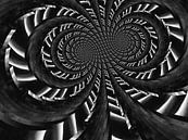 Spiralen schwarz und weiß von Klaartje Majoor Miniaturansicht