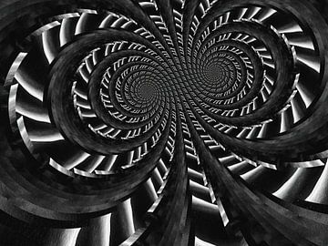 spirales noir et blanc