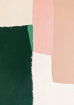 Green-pink-white