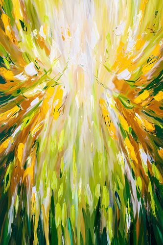 Abstract licht in gele tinten