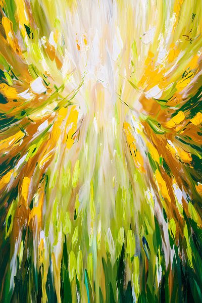 Abstract light in yellow tones by Imperial Art House