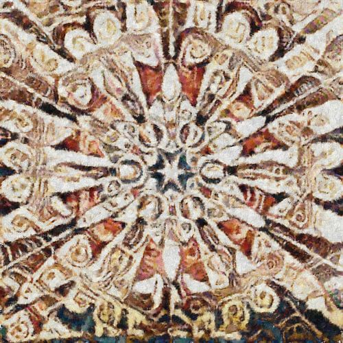 Abstract flower mandala