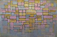 Zusammensetzung Nr. 5 -  Piet Mondriaan von 1000 Schilderijen Miniaturansicht
