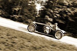 Bugatti T51  - Start 153  - Eggberg Klassik 2024 Sepia von Ingo Laue