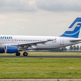 Finnair Airbus A320-200 passenger aircraft. by Jaap van den Berg