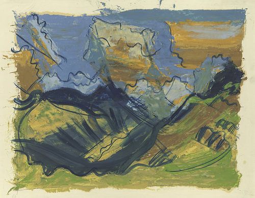 August Babberger - Landscape near Scheerhorn