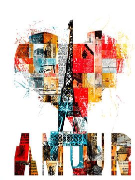 Eifel Tower portrait by MNS Designs