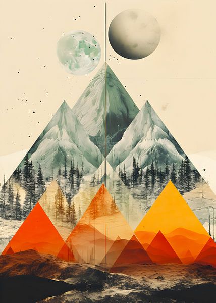 Abstract mountains by haroulita