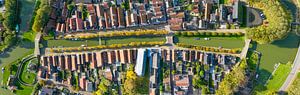 Sloten city in Friesland from seen from above by Sjoerd van der Wal Photography