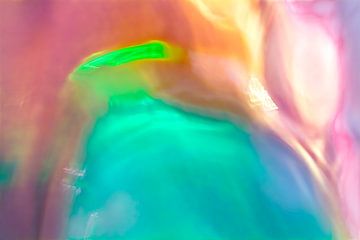 Licht in de tunnel - kleurrijke abstracte fotografie van Qeimoy