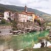 Kanal aan de Soča | Slovenië van Laura Dijkslag