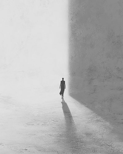 Woman, Minimalist and Modern