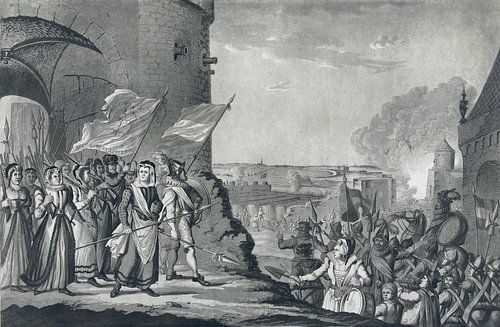 A. Lutz, Kenau pendant le siège de Haarlem, 1573