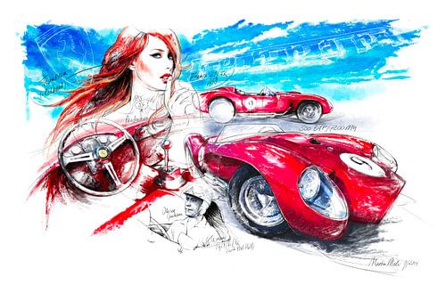 Ferrari Testarossa 250 (1956) van Martin Melis