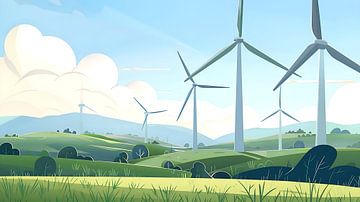 Energietransitie & windmolens van PixelPrestige