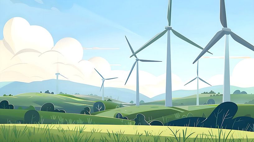 Energiewende &amp; Windkraftanlagen von PixelPrestige