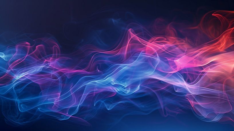 Colourful smoke on a dark background by de-nue-pic