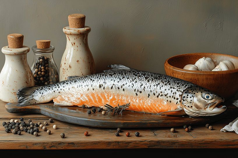 Lachs (nach dem Vorbild von Henk Helmantel) von Ton Kuijpers