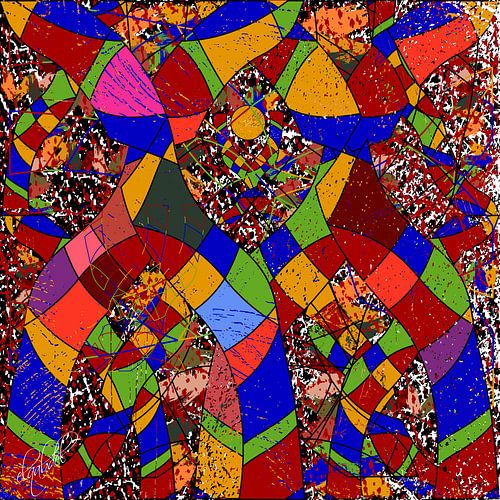 colorful digital art as design for your home interior decoration either home or office