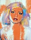 Hommage aan Debbie Harry - Blondie - Oranje Funky Grunge van Felix von Altersheim thumbnail