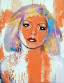 Hommage aan Debbie Harry - Blondie - Oranje Funky Grunge van Team W 32 Gallery