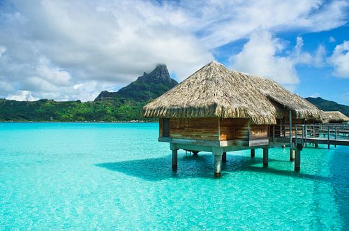 Reetdach Flitterwochen Bungalow auf Bora Bora