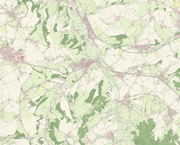 Map of Gulpen-Wittem by Rebel Ontwerp
