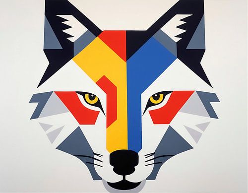 Abstracte wolf