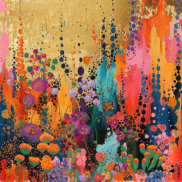 Garden Delight Abstrakt von Abstraktes Gemälde