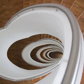 spiral staircase in a berlin apartment building by Andreas Gronwald