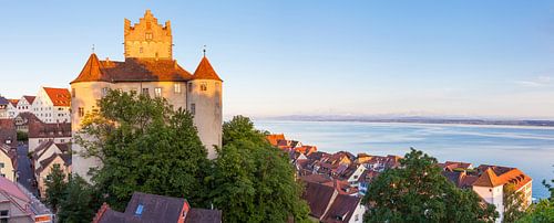 Panorama of Meersburg in the evening