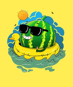 Wassermelone Sommer von Artthree