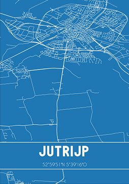 Blueprint | Map | Jutrijp (Fryslan) by Rezona