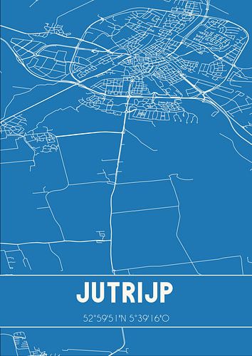 Blaupause | Karte | Jutrijp (Fryslan)