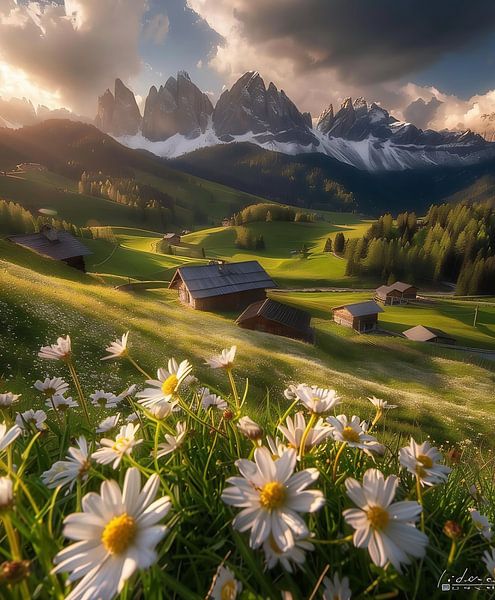Dolomieten: Bergwereld in kleur van fernlichtsicht