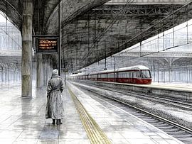 Two on the siding by Heike Hultsch