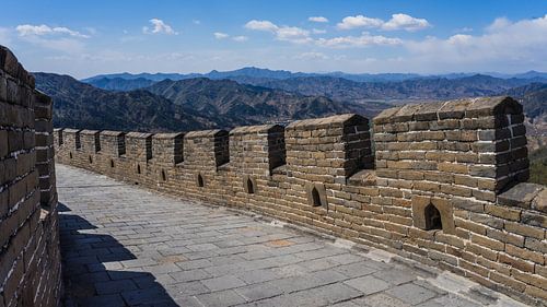 Wandelen op de Grote Muur van China