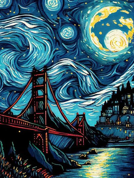 Sternennacht Stil Vincent van Gogh von TOAN TRAN